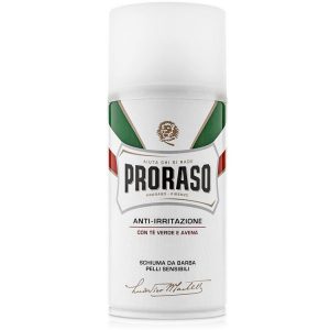 Proraso White Пена для Бритья для Чувствительной Кожи, Зелёный чай и Овес, 300 мл